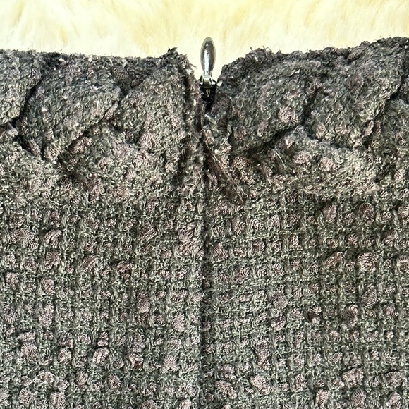 Tuckernuck Black Tweed Jackie Dress Textured Shift w/ Gold Button Detail XS - Picture 8 of 11